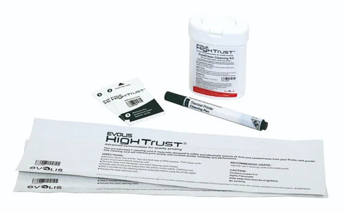 Volty ID VXCKIT Genuine Cleaning Kit for VX100, VX200, VX300 ID Card Printers — 5 Swabs, 3 Cloths, 10 Cleaning Cards